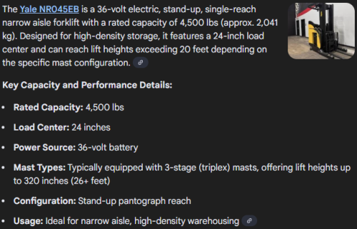 2020 Yale NR045EB Electric For Sale 150462_3